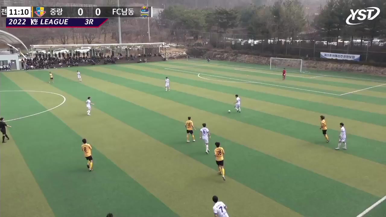 KCL 4 Jungnang Chorus Mustang FC Vs FC Namdong  Goal in 11 min, Score 1:0