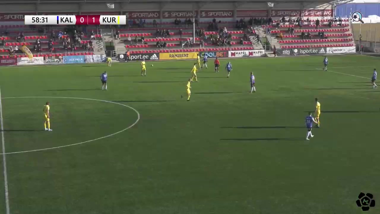 EST D1 JK Tallinna Kalev Vs FC Kuressaare  Goal in 59 min, Score 0:2
