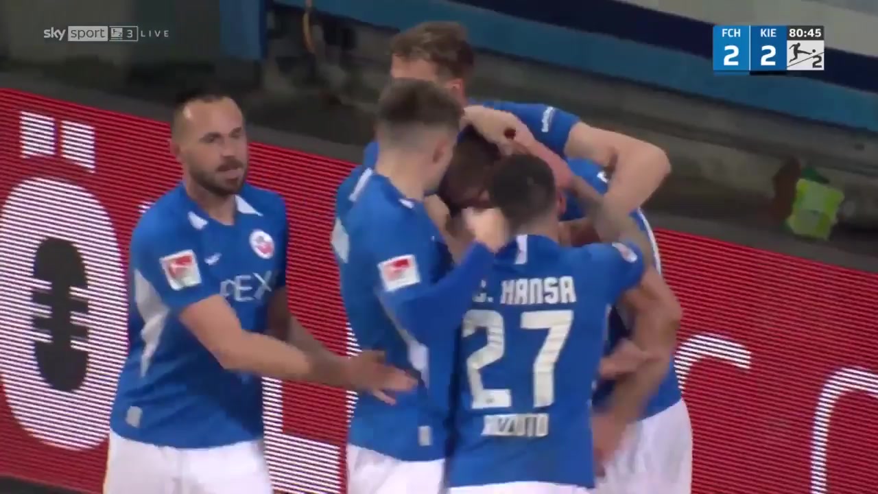 GER D2 Hansa Rostock Vs Holstein Kiel Hanno Behrens Goal in 80 min, Score 3:2