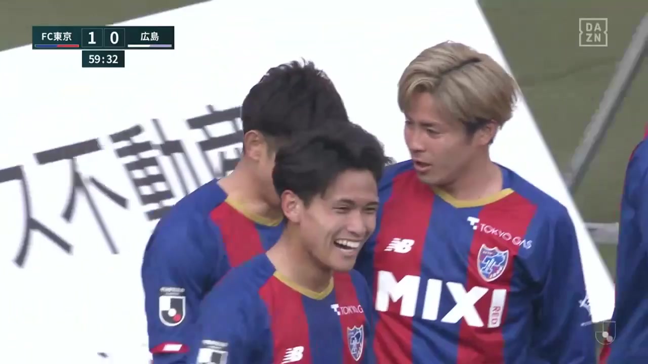 JPN D1 FC Tokyo Vs Hiroshima Sanfrecce Adailton dos Santos da Silva Goal in 60 min, Score 1:0