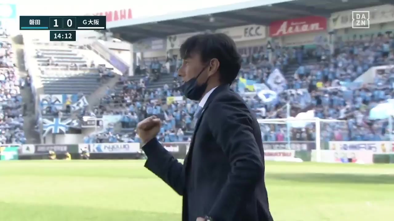 JPN D1 Jubilo Iwata Vs Gamba Osaka Kotaro Omori Goal in 14 min, Score 1:0