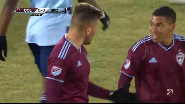 MLS Colorado Rapids Vs FC Kansas City 21 ทำประตู Diego Rubio Kostner ประตู, ทำคะแนน 1:0