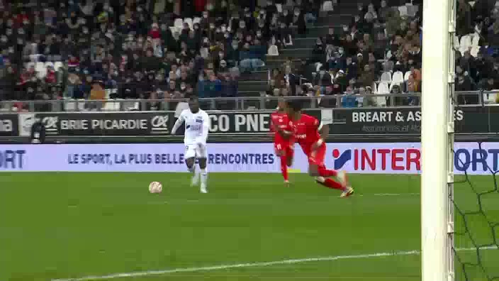 FRA D2 Amiens Vs Nancy  Goal in 81 min, Score 1:0