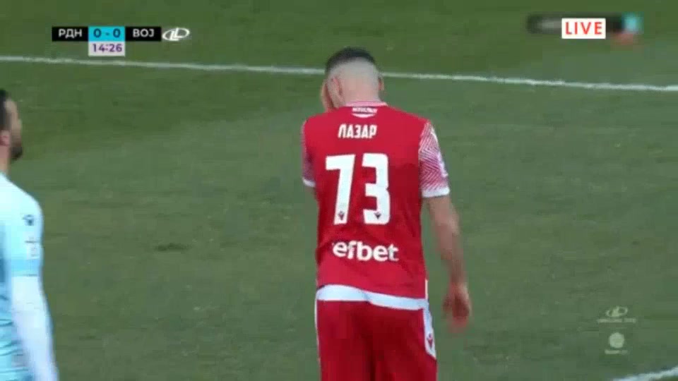 SER D1 Radnicki Nis Vs Vojvodina Novi Sad 15 phút Aleksandar PejovicVào, ghi bàn 1:0