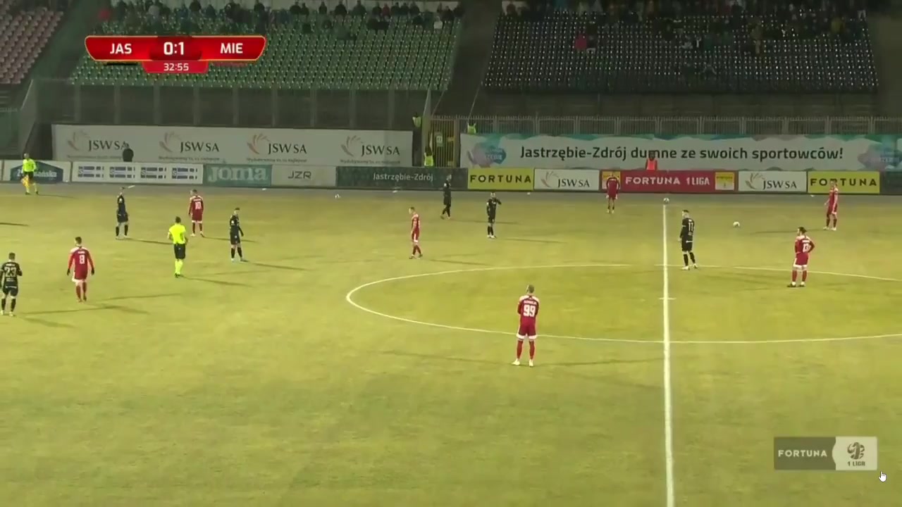 POL D1 GKS Jastrzebie Vs Miedz Legnica  Goal in 34 min, Score 0:2