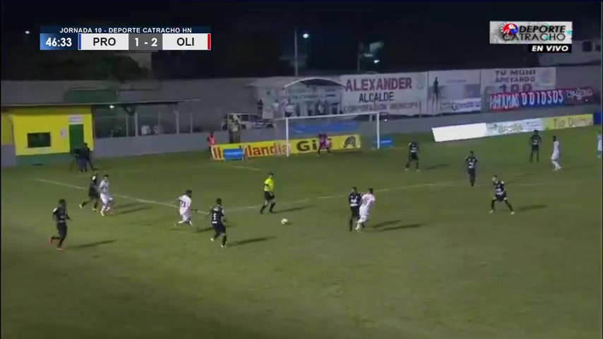 HON D1 Honduras Progreso Vs CD Olimpia Michaell Anthony Chirinos Cortez Goal in 45+ min, Score 1:3