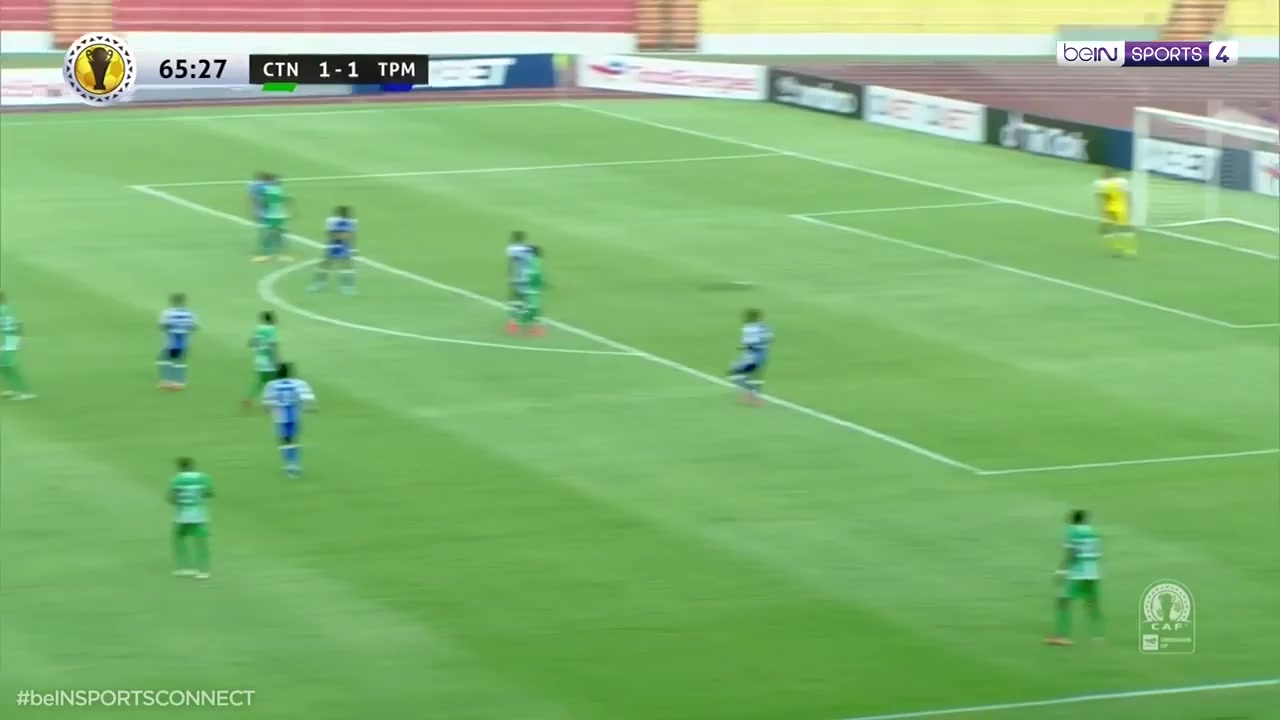 CAF Cup Coton Sport Vs TP Mazembe Englebert 67 phút Vào, ghi bàn 2:1