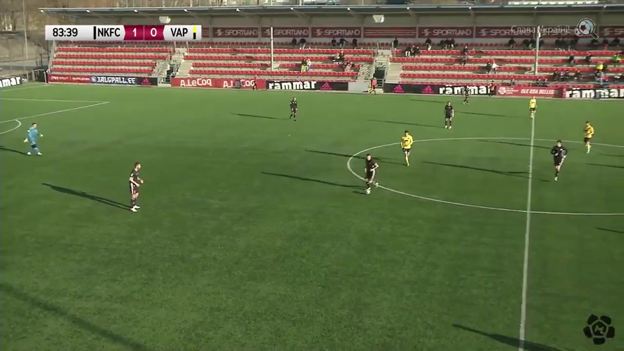 EST D1 Nomme JK Kalju Vs Vaprus Parnu  Goal in 85 min, Score 2:0