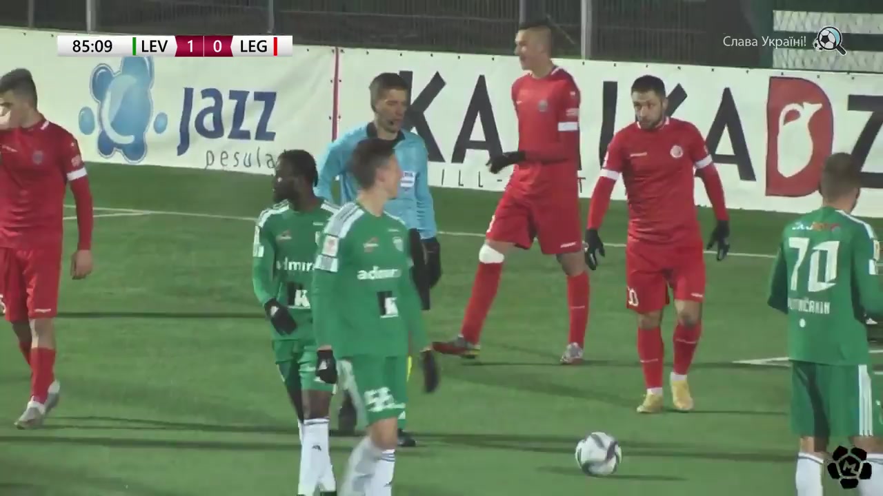 EST D1 Levadia Tallinn Vs Tallinna JK Legion  Goal in 87 min, Score 2:0