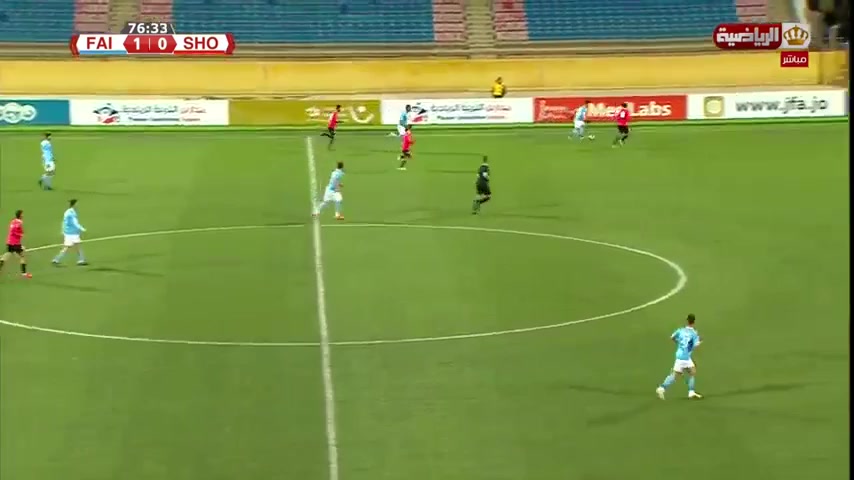 JOR ShC Al Faisaly Vs Shabab AlOrdon Rialat W. Goal in 77 min, Score 1:1