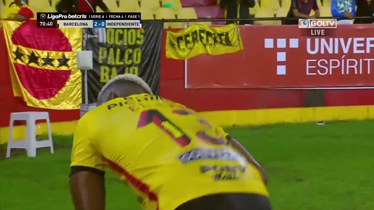 596 Barcelona SC(ECU) Vs Independiente Jose Teran 70 skor gol Gabriel Jhon Cortez, skor 2:0