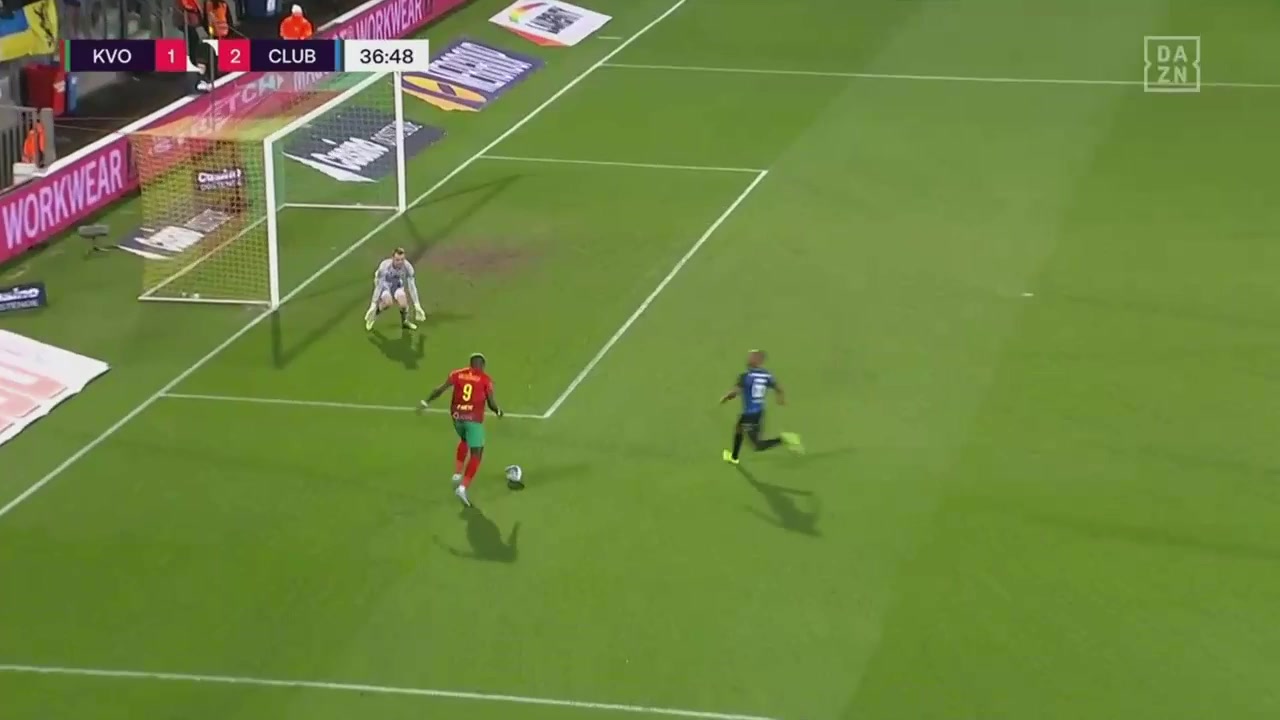 BEL D1 Oostende Vs Club Brugge 36 phút Vào, ghi bàn 2:2