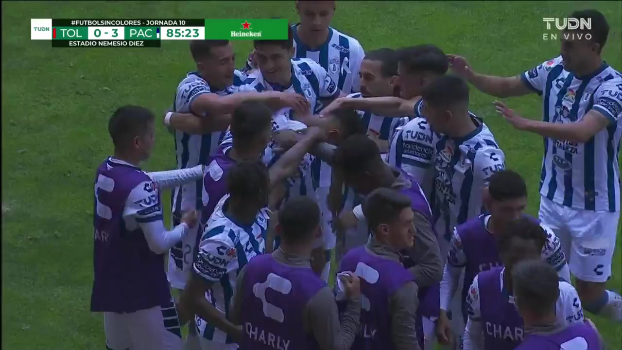 140 Toluca Vs Pachuca 85 skor gol Yairo Moreno, skor 0:3