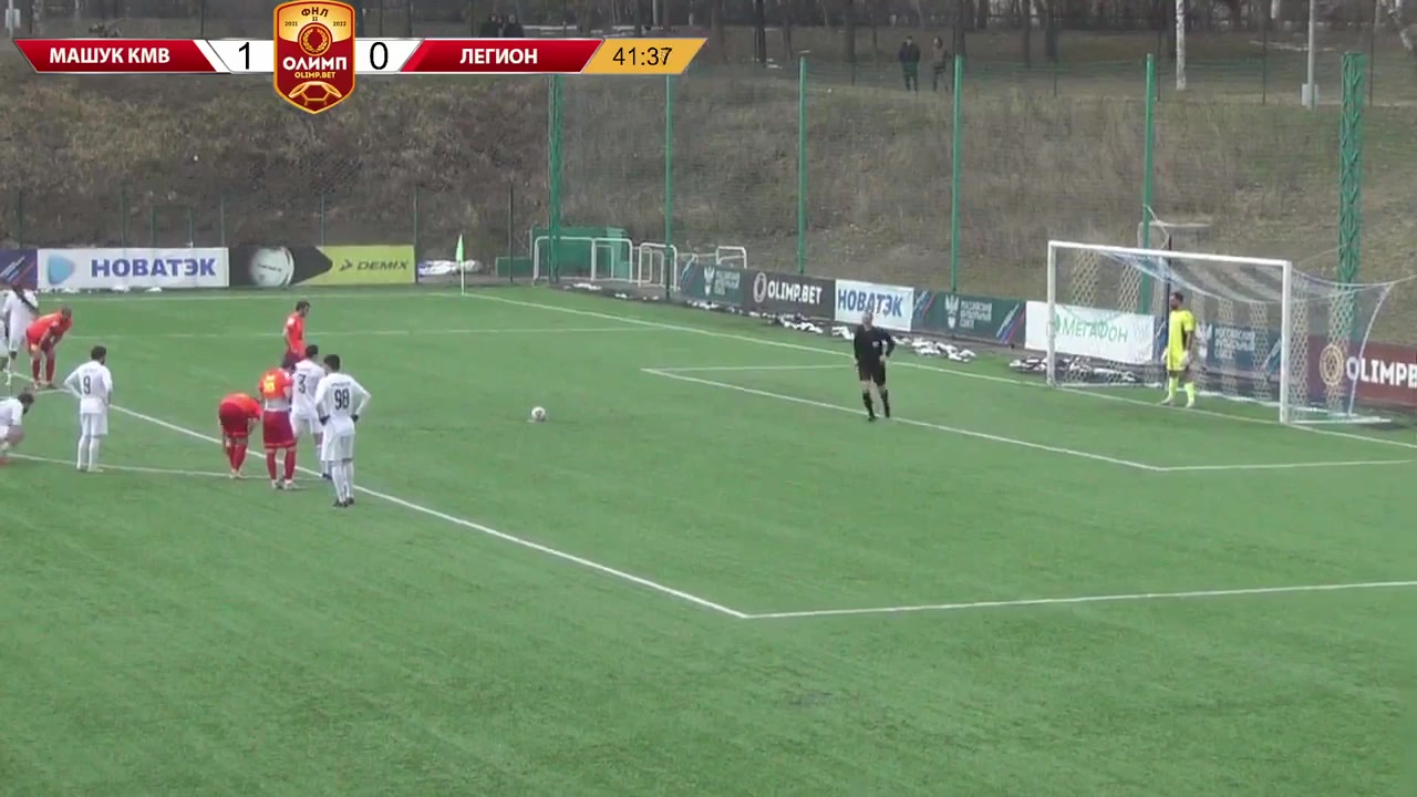 RUS D2 Mashuk-KMV Vs Legion Dynamo Saaduev Goal in 41 min, Score 1:1