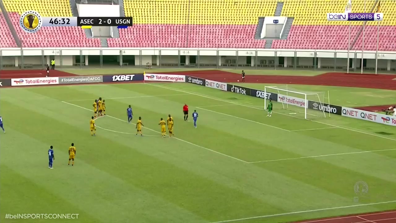 CAF Cup ASEC MIMOSAS Vs Gendarmerie 48 phút Vào, ghi bàn 2:1