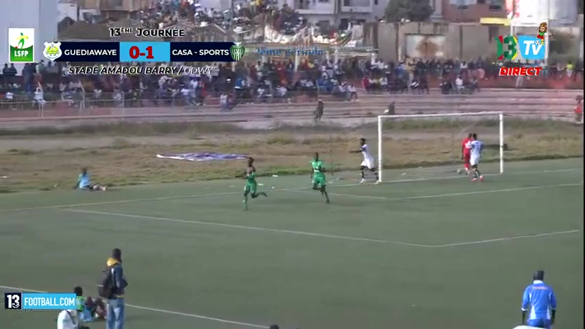 SEN D1 Guediawaye Vs Casamance  Goal in 82 min, Score 0:2