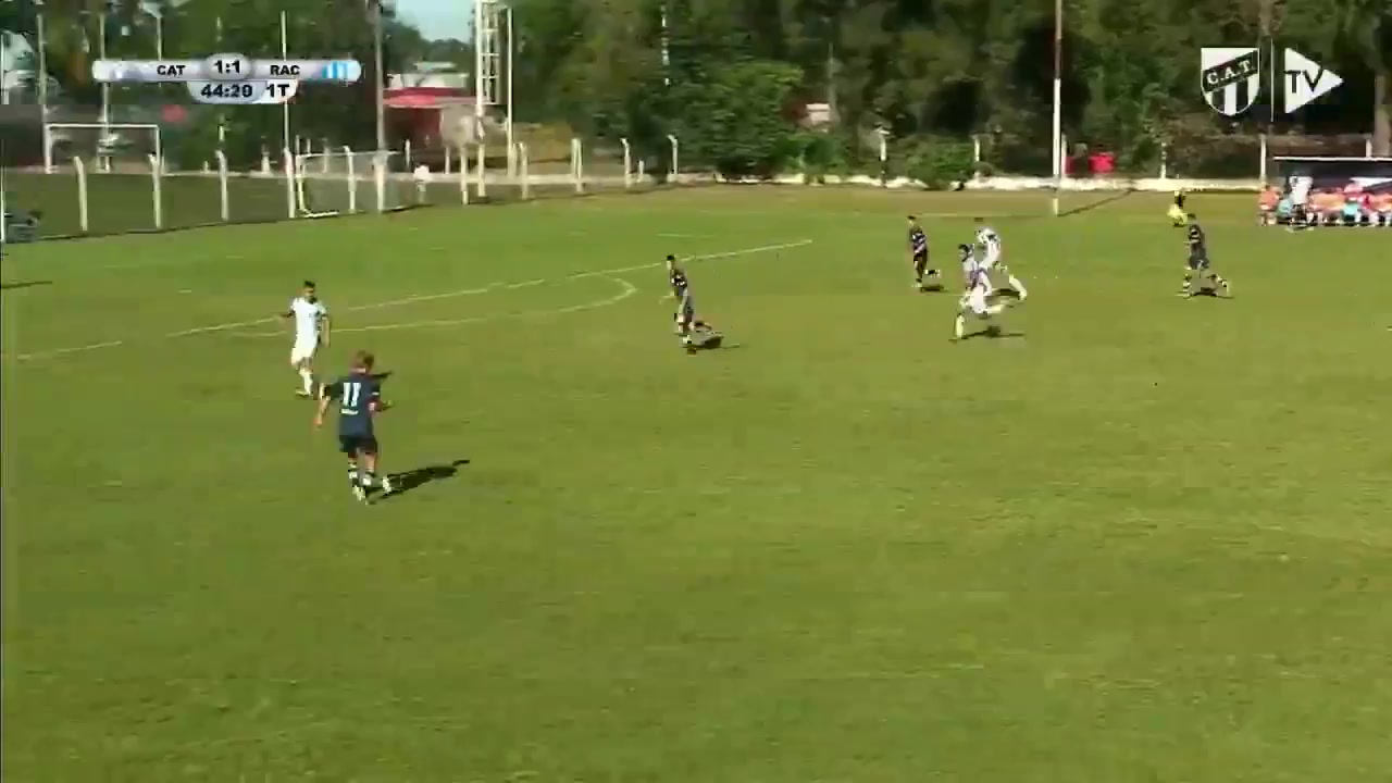 AR L（R） Atletico Tucuman Reserve Vs Racing Club Reserves  Goal in 44 min, Score 1:2