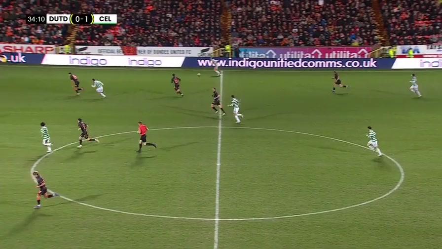 SCOFAC Dundee United Vs Celtic FC  Goal in 34 min, Score 0:2