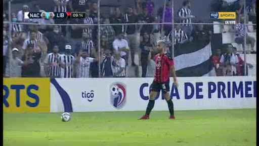 PAR D1 FC Nacional Asuncion Vs Libertad  Goal in 9 min, Score 0:1