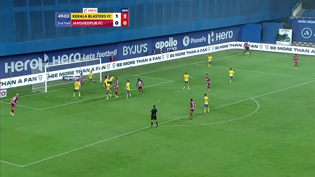 ISL Kerala Blasters FC Vs Jamshedpur FC 51 phút Pronay HalderVào, ghi bàn 1:1