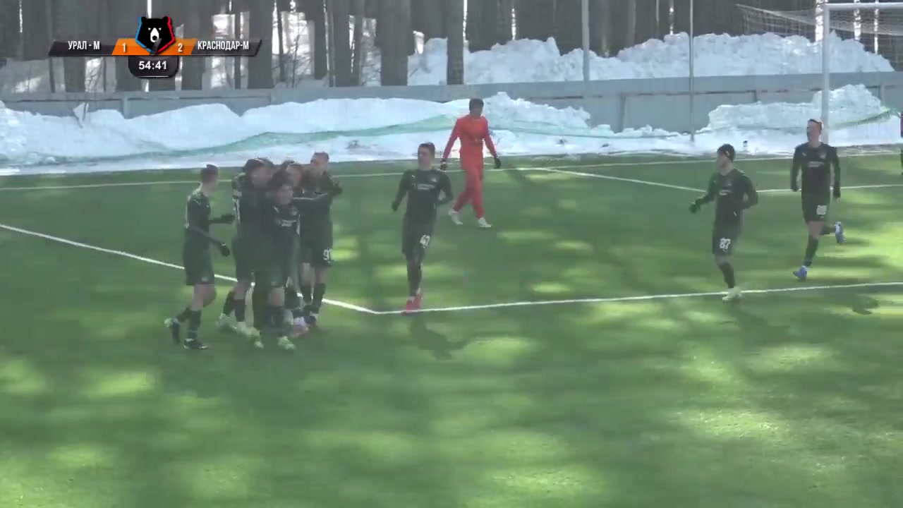 RUS YthC FK Ural Youth Vs FK Krasnodar Youth Dmitriyev Goal in 55 min, Score 1:3