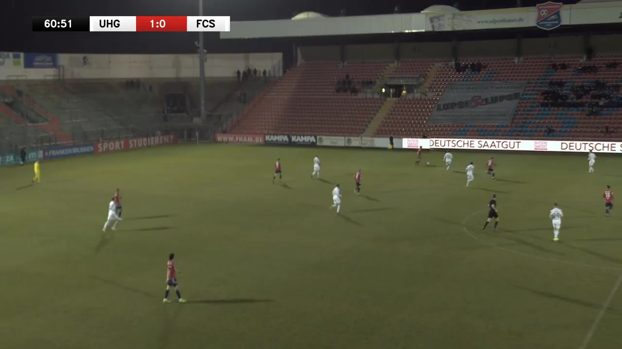 GER Reg Unterhaching Vs Schweinfurt 05 FC Böhnlein Goal in 61 min, Score 1:1