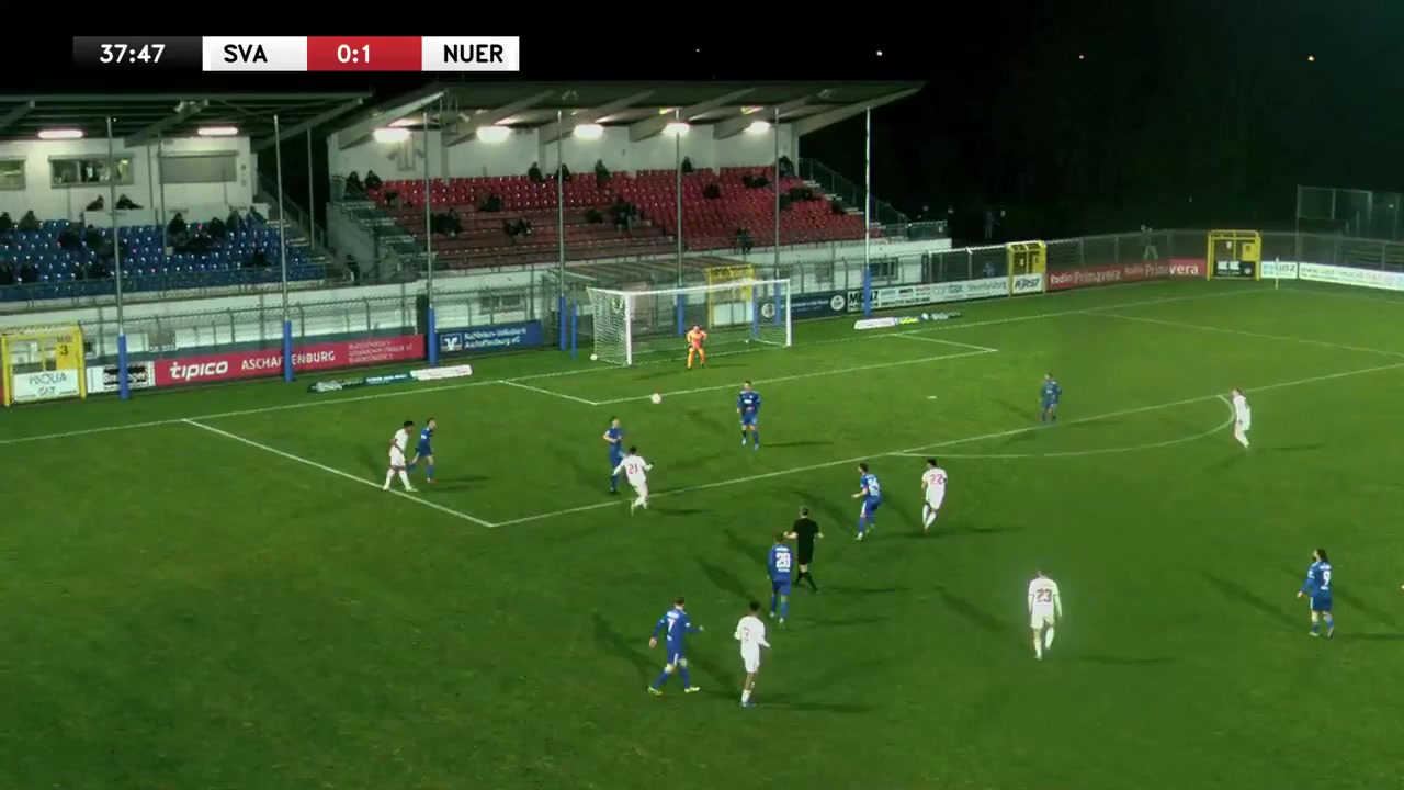 GER Reg Viktoria Aschaffenburg Vs Nurnberg (Youth) Besong Goal in 37 min, Score 0:2