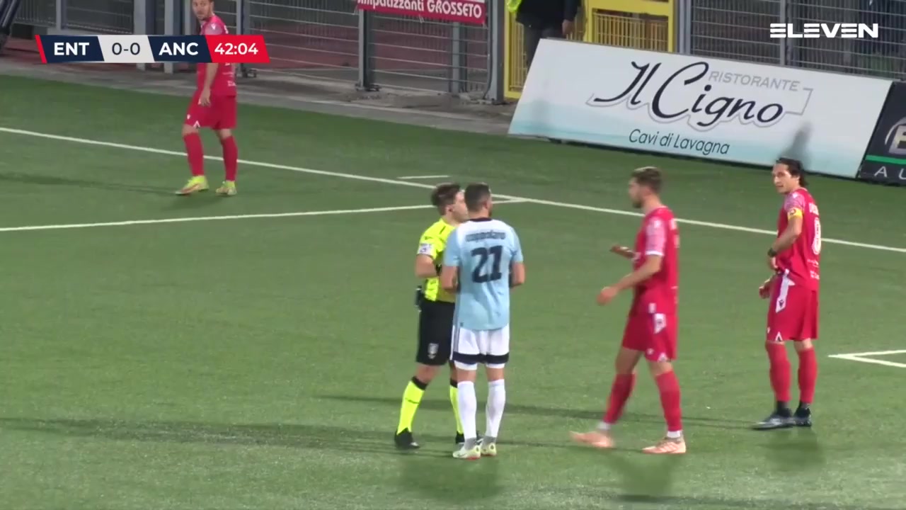 ITA C1 ACD Virtus Entella Vs Ancona Merkaj Goal in 42 min, Score 1:0