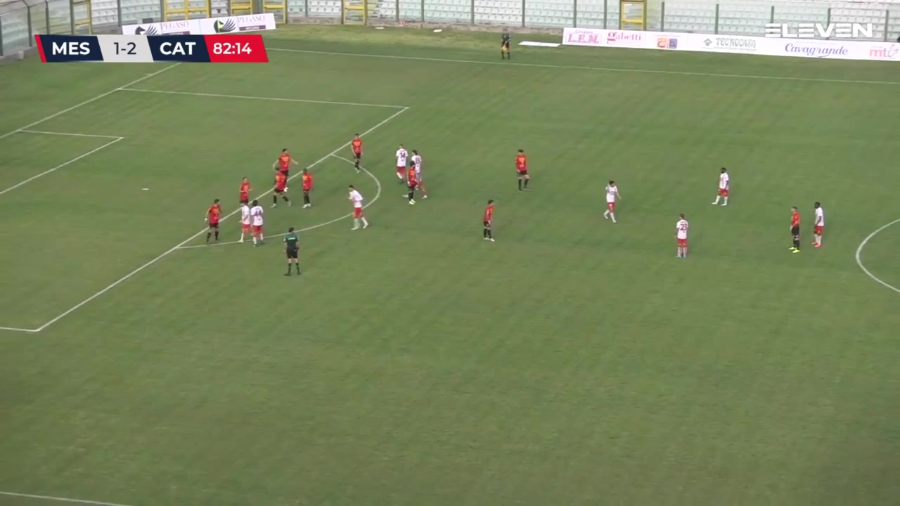 ITA C1 Messina Vs Catanzaro  Goal in 84 min, Score 2:2