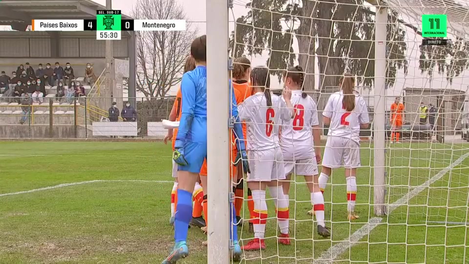 EU-WU17 Netherlands (w) U17 Vs Montenegro  (w)U17 Thomas Goal in 56 min, Score 5:0