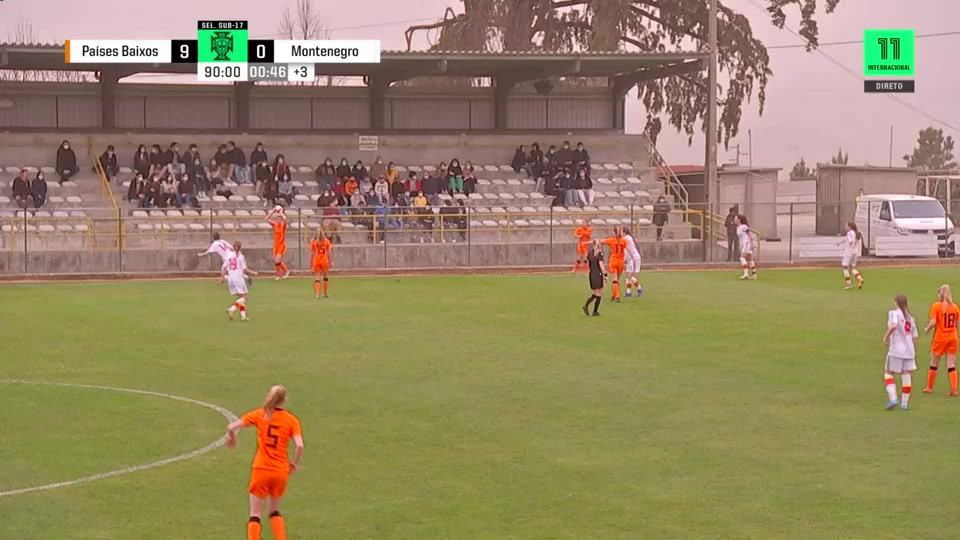 EU-WU17 Netherlands (w) U17 Vs Montenegro  (w)U17  Goal in 91 min, Score 10:0