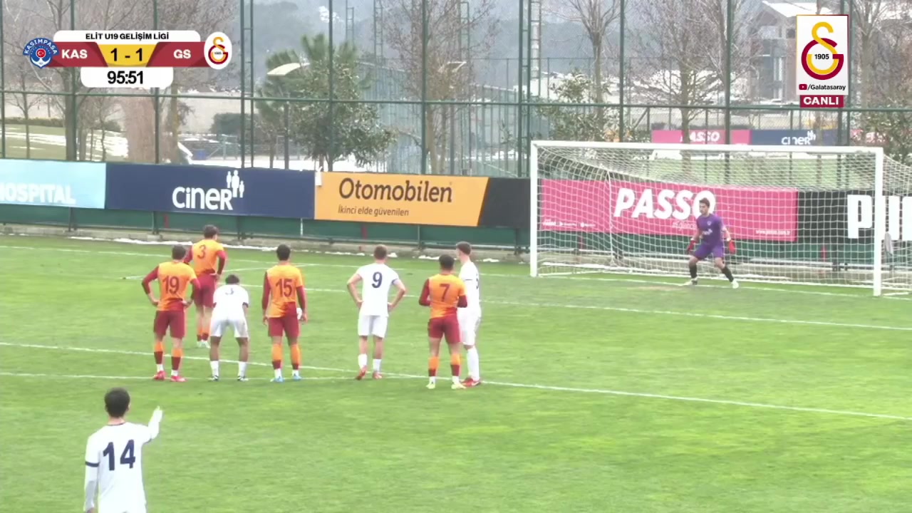 TUR U19 Kasimpasa U19 Vs Galatasaray U19  Goal in 97 min, Score 1:2