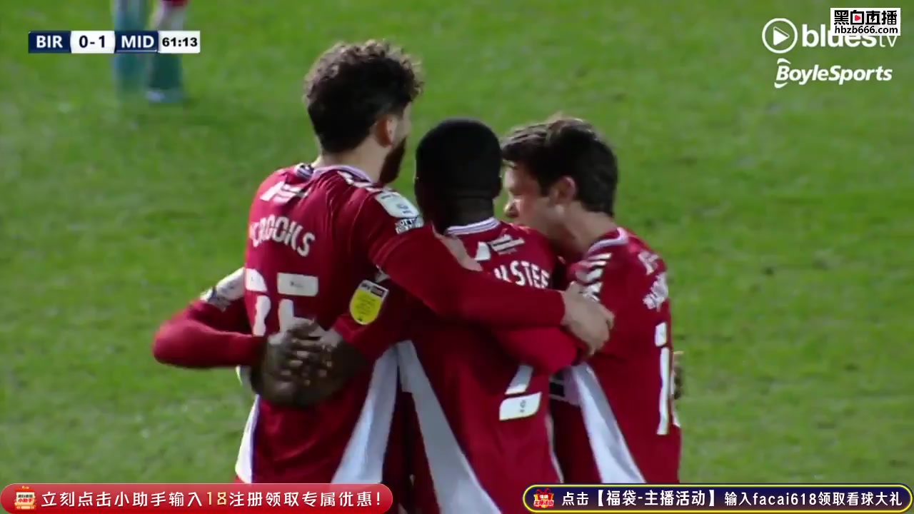 ENG LCH Birmingham City Vs Middlesbrough 61 ทำประตู  ประตู, ทำคะแนน 0:2