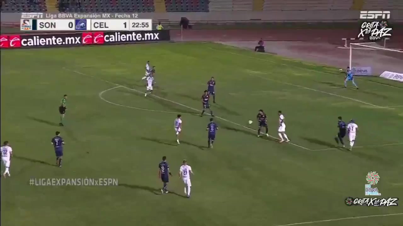 MEX D2 Cimarrones de Sonora Vs Celaya FC Jose Peralta Goal in 24 min, Score 1:1