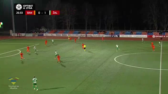 LIT D1 Banga Gargzdai Vs FK Zalgiris Vilnius 27 phút Vào, ghi bàn 0:2