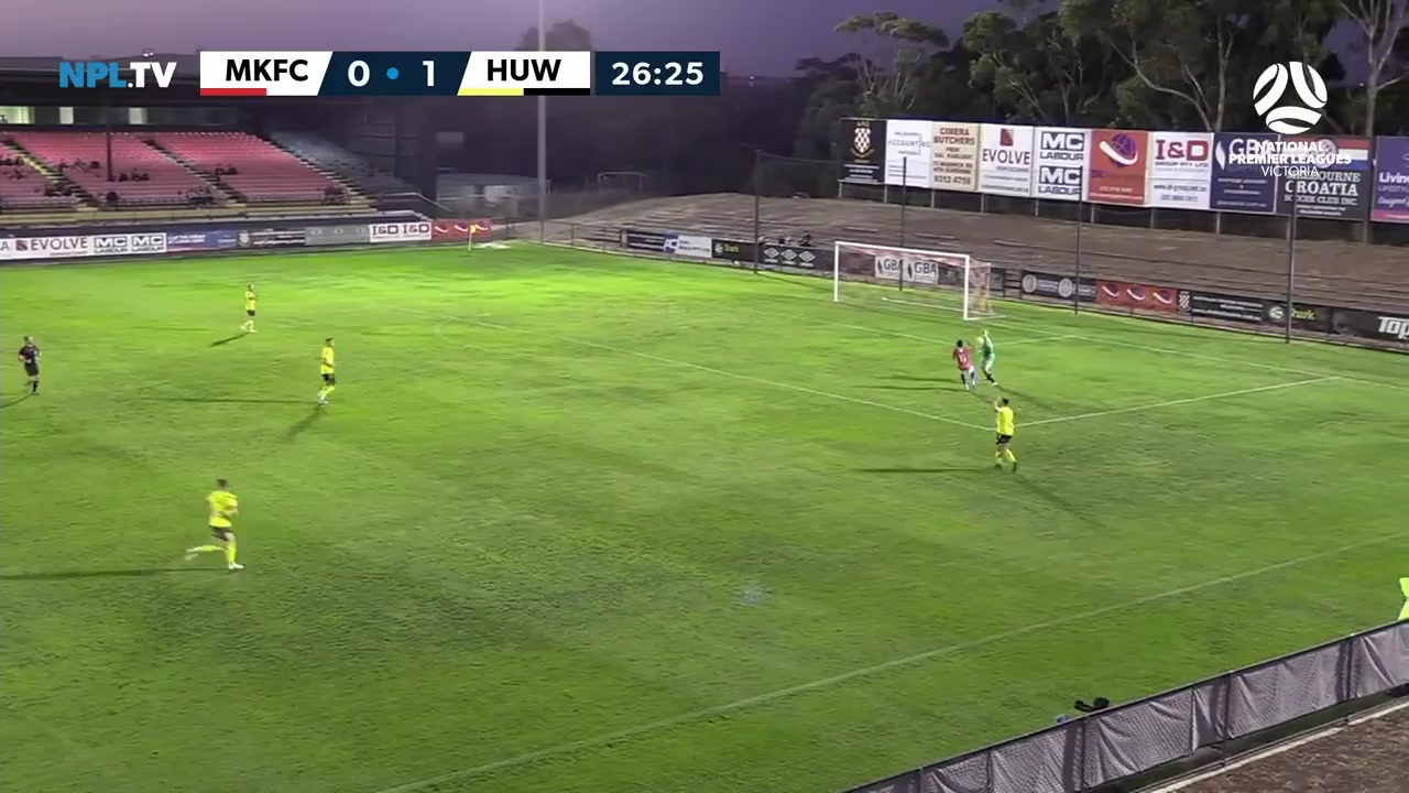 AUS VPL Melbourne Knights Vs Heidelberg United 28 phút Vào, ghi bàn 0:2