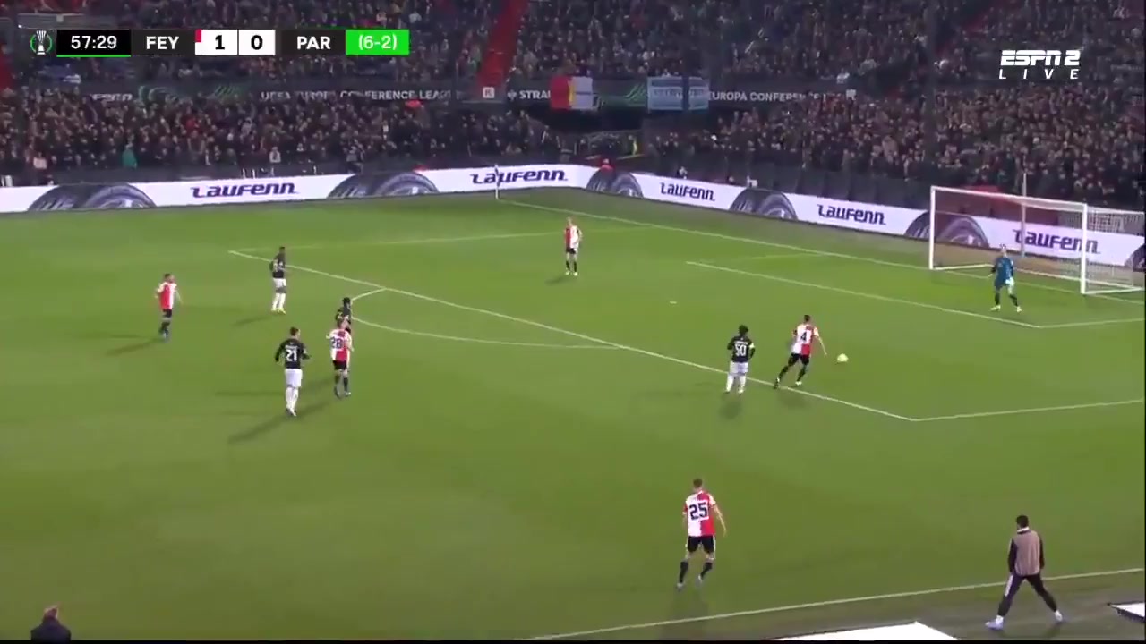 UEFA ECL Feyenoord Vs Partizan Belgrade 58 phút Vào, ghi bàn 2:0