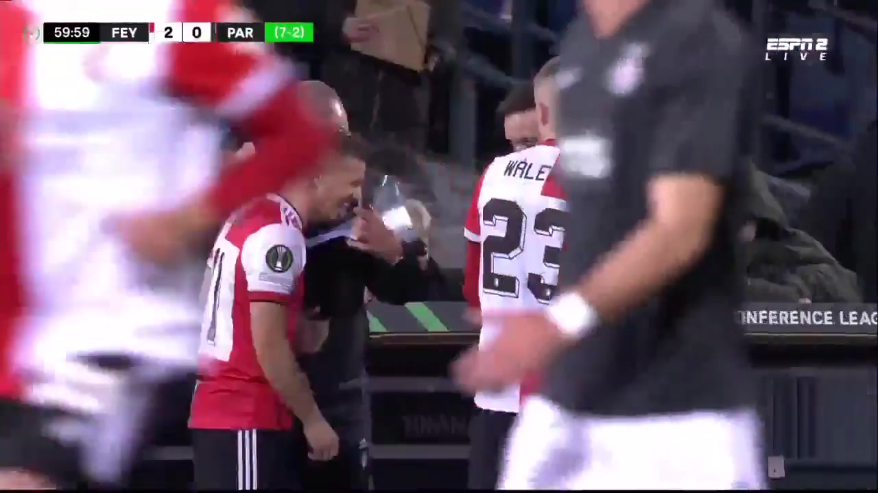 UEFA ECL Feyenoord Vs Partizan Belgrade 61 phút Vào, ghi bàn 2:1