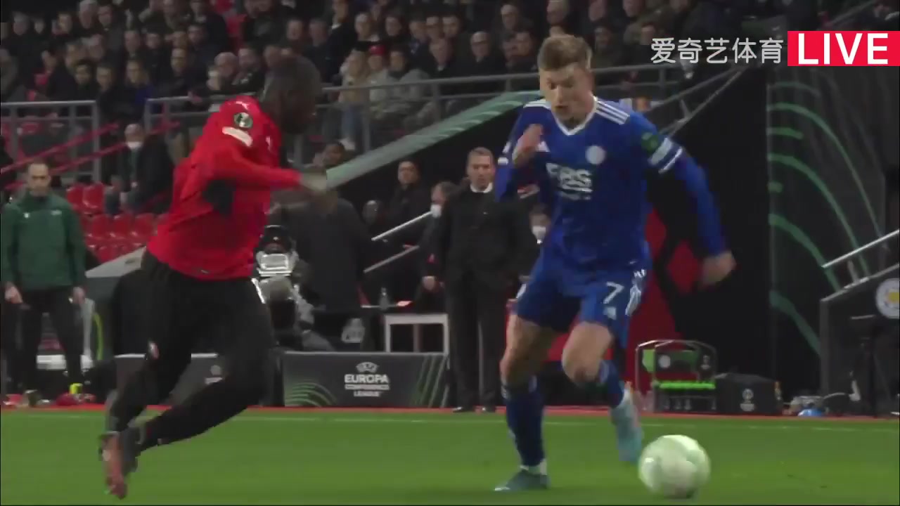 UEFA ECL Rennes Vs Leicester City 76 ทำประตู  ประตู, ทำคะแนน 2:1