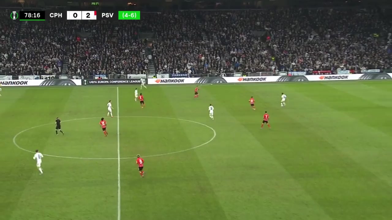 UEFA ECL FC Copenhagen Vs PSV Eindhoven Eran Zahavi Goal in 79 min, Score 0:3