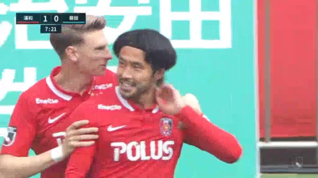 JPN D1 Urawa Red Diamonds Vs Jubilo Iwata Tomoya Inukai Goal in 7 min, Score 1:0