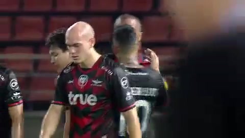 THA L1 Bangkok United FC Vs Chiangrai United Everton Goncalves Saturnino Goal in 23 min, Score 1:0