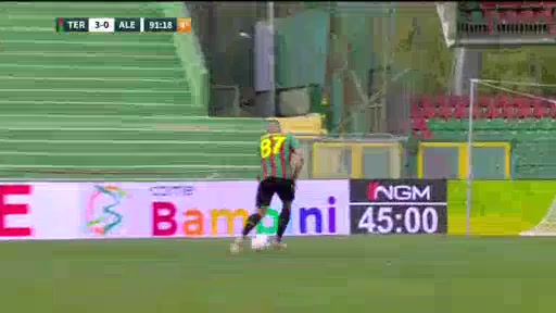 ITA D2 Ternana Vs Alessandria  Goal in 92 min, Score 3:0