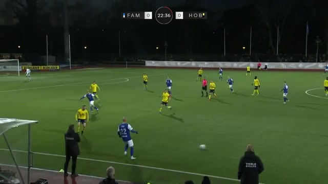 DEN D1 Fremad Amager Vs Hobro 23 ทำประตู  ประตู, ทำคะแนน 1:0