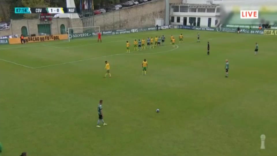 157 SC Covilha Vs CD Mafra 89 skor gol Camilo Triana, skor 2:0