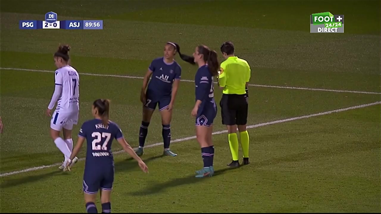 FRA WD1 Paris Saint Germain (w) Vs ASJ Soyaux (w)  Goal in 91 min, Score 2:1
