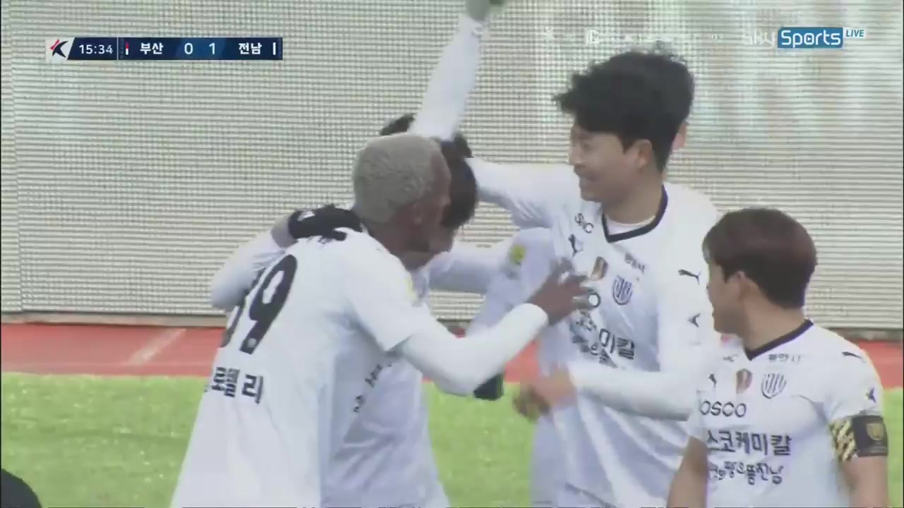 KOR D2 Busan I Park Vs Jeonnam Dragons Son Ho jun Goal in 15 min, Score 0:1