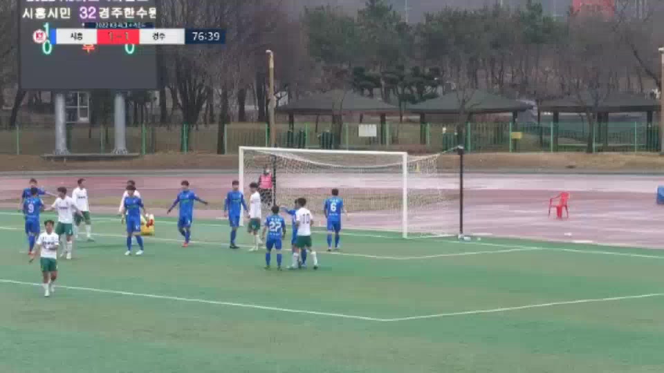 KCL Siheung City Vs Gyeongju KHNP  Goal in 78 min, Score 1:2