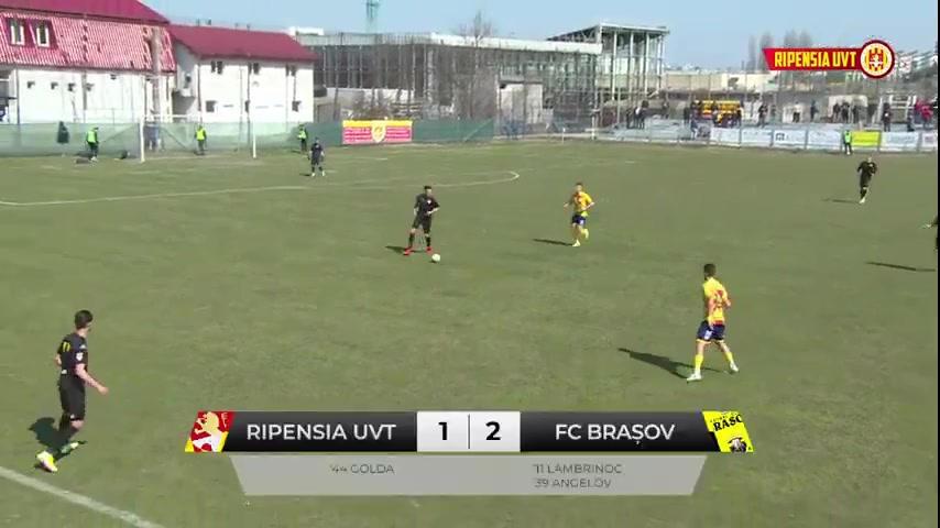 ROM D2 Ripensia Timisoara Vs ASC Corona Brasov Golda Goal in 44 min, Score 1:2