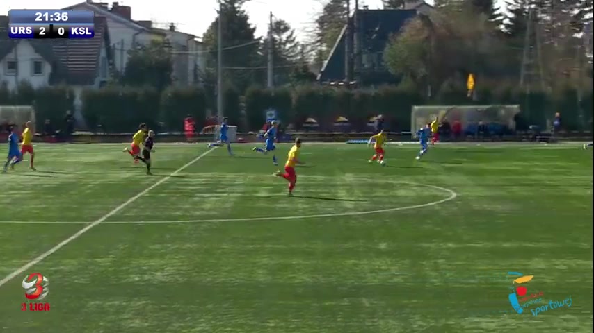 IV liga Ursus Warszawa Vs KS Legionovia Legionowo Kaczorowski K. Goal in 21 min, Score 2:1